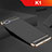 Coque Bumper Luxe Metal et Silicone Etui Housse M02 pour Oppo K1 Noir