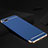 Coque Bumper Luxe Metal et Silicone Etui Housse M02 pour Oppo R17 Neo Bleu