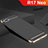 Coque Bumper Luxe Metal et Silicone Etui Housse M02 pour Oppo R17 Neo Noir