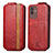 Coque Clapet Portefeuille Cuir S02D pour Samsung Galaxy M13 5G Rouge
