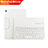 Coque Clapet Portefeuille Livre Cuir avec Clavier L01 pour Huawei MediaPad M3 Lite 10.1 BAH-W09 Blanc