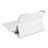 Coque Clapet Portefeuille Livre Cuir avec Clavier L01 pour Huawei MediaPad M3 Lite 10.1 BAH-W09 Blanc Petit