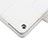 Coque Clapet Portefeuille Livre Cuir avec Clavier L01 pour Huawei MediaPad M3 Lite 10.1 BAH-W09 Blanc Petit