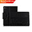 Coque Clapet Portefeuille Livre Cuir avec Clavier L01 pour Huawei MediaPad M3 Lite 10.1 BAH-W09 Noir
