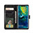 Coque Clapet Portefeuille Livre Cuir L01 pour Huawei Mate 30 5G Noir Petit