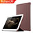 Coque Clapet Portefeuille Livre Cuir L02 pour Huawei MediaPad M2 10.0 M2-A01 M2-A01W M2-A01L Marron