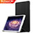 Coque Clapet Portefeuille Livre Cuir L02 pour Huawei MediaPad M2 10.1 FDR-A03L FDR-A01W Noir