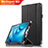 Coque Clapet Portefeuille Livre Cuir L03 pour Huawei Mediapad M3 8.4 BTV-DL09 BTV-W09 Noir