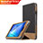 Coque Clapet Portefeuille Livre Cuir L03 pour Huawei MediaPad T3 8.0 KOB-W09 KOB-L09 Noir