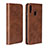 Coque Clapet Portefeuille Livre Cuir L05 pour Huawei Honor 10 Lite Marron