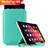 Coque Clapet Portefeuille Livre Cuir L06 pour Huawei MediaPad M5 8.4 SHT-AL09 SHT-W09 Cyan
