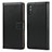 Coque Clapet Portefeuille Livre Cuir pour Huawei Honor 9X Noir