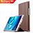 Coque Clapet Portefeuille Livre Cuir pour Huawei Mediapad M3 8.4 BTV-DL09 BTV-W09 Marron