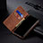 Coque Clapet Portefeuille Livre Tissu B02S pour Samsung Galaxy S21 Ultra 5G Petit