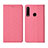Coque Clapet Portefeuille Livre Tissu H02 pour Huawei P30 Lite Rose