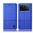 Coque Clapet Portefeuille Livre Tissu H13P pour Vivo iQOO 9 Pro 5G Bleu