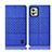 Coque Clapet Portefeuille Livre Tissu H14P pour Motorola Moto G32 Bleu
