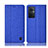 Coque Clapet Portefeuille Livre Tissu H14P pour OnePlus Nord N20 5G Bleu