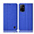 Coque Clapet Portefeuille Livre Tissu H14P pour Oppo A95 5G Bleu