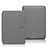 Coque Clapet Portefeuille Livre Tissu L01 pour Amazon Kindle 6 inch Gris