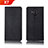 Coque Clapet Portefeuille Livre Tissu pour Nokia X7 Noir