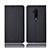 Coque Clapet Portefeuille Livre Tissu pour OnePlus 7T Pro Noir
