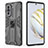 Coque Contour Silicone et Plastique Housse Etui Mat avec Aimant Magnetique Support KC2 pour Huawei Nova 10 Petit