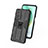 Coque Contour Silicone et Plastique Housse Etui Mat avec Aimant Magnetique Support KC2 pour Xiaomi Redmi K30S 5G Petit