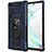 Coque Contour Silicone et Plastique Housse Etui Mat avec Aimant Magnetique Support MQ1 pour Samsung Galaxy Note 10 5G Petit
