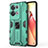 Coque Contour Silicone et Plastique Housse Etui Mat avec Aimant Magnetique Support pour Oppo Reno8 Pro+ Plus 5G Petit