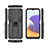 Coque Contour Silicone et Plastique Housse Etui Mat avec Aimant Magnetique Support T02 pour Samsung Galaxy F42 5G Petit