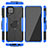 Coque Contour Silicone et Plastique Housse Etui Mat avec Magnetique Support Bague Anneau JX2 pour Samsung Galaxy A12 Petit