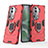 Coque Contour Silicone et Plastique Housse Etui Mat avec Magnetique Support Bague Anneau KC1 pour Oppo Reno11 Pro 5G Petit