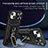 Coque Contour Silicone et Plastique Housse Etui Mat avec Magnetique Support Bague Anneau KC8 pour Apple iPhone 14 Petit