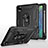 Coque Contour Silicone et Plastique Housse Etui Mat avec Magnetique Support Bague Anneau MQ1 pour Apple iPad Pro 11 (2020) Petit