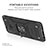 Coque Contour Silicone et Plastique Housse Etui Mat avec Magnetique Support Bague Anneau MQ1 pour Samsung Galaxy A21 Petit