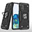 Coque Contour Silicone et Plastique Housse Etui Mat avec Magnetique Support Bague Anneau MQ1 pour Samsung Galaxy S20 5G Noir