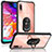 Coque Contour Silicone et Plastique Housse Etui Mat avec Magnetique Support Bague Anneau MQ2 pour Samsung Galaxy A70S Petit