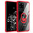 Coque Contour Silicone et Plastique Housse Etui Mat avec Magnetique Support Bague Anneau MQ2 pour Samsung Galaxy S20 Ultra 5G Rouge