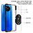 Coque Contour Silicone et Plastique Housse Etui Mat avec Magnetique Support Bague Anneau MQ2 pour Xiaomi Poco X3 NFC Petit