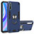 Coque Contour Silicone et Plastique Housse Etui Mat avec Magnetique Support Bague Anneau pour Huawei Y8p Petit