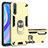 Coque Contour Silicone et Plastique Housse Etui Mat avec Magnetique Support Bague Anneau pour Huawei Y8p Petit