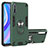 Coque Contour Silicone et Plastique Housse Etui Mat avec Magnetique Support Bague Anneau pour Huawei Y8p Petit