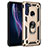 Coque Contour Silicone et Plastique Housse Etui Mat avec Magnetique Support Bague Anneau pour Motorola Moto One Fusion Petit