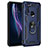 Coque Contour Silicone et Plastique Housse Etui Mat avec Magnetique Support Bague Anneau pour Motorola Moto One Fusion Petit
