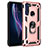 Coque Contour Silicone et Plastique Housse Etui Mat avec Magnetique Support Bague Anneau pour Motorola Moto One Fusion Petit