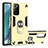 Coque Contour Silicone et Plastique Housse Etui Mat avec Magnetique Support Bague Anneau pour Samsung Galaxy Note 20 5G Petit