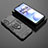 Coque Contour Silicone et Plastique Housse Etui Mat avec Magnetique Support Bague Anneau pour Xiaomi Poco M4 5G Noir