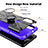 Coque Contour Silicone et Plastique Housse Etui Mat avec Magnetique Support Bague Anneau S02 pour Motorola Moto G Pure Petit