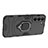 Coque Contour Silicone et Plastique Housse Etui Mat avec Magnetique Support Bague Anneau S02 pour Samsung Galaxy S23 5G Petit